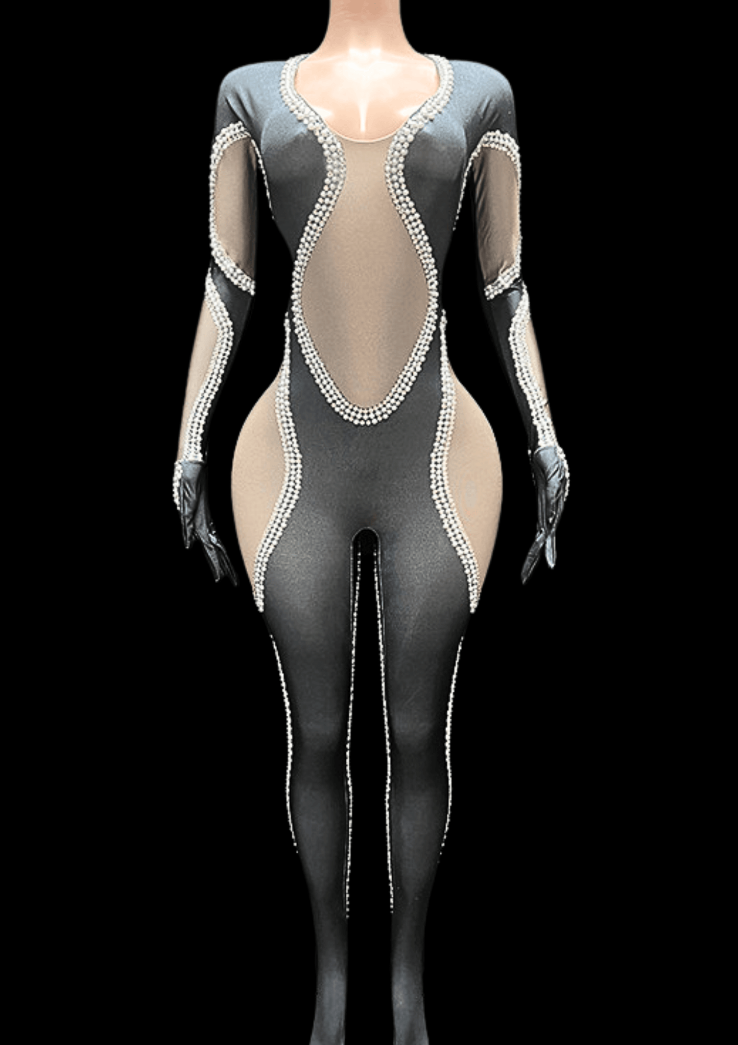 Glamstone | Party Jumpsuit: Midnight Pearl