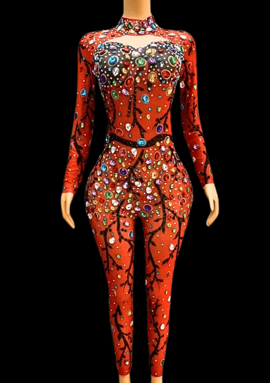 Glamstone | Party Jumpsuit: Festive Confetti