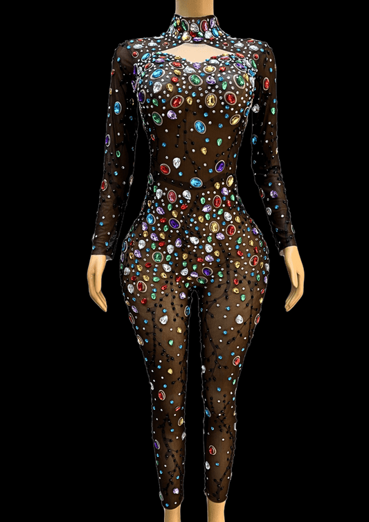 Glamstone | Party Jumpsuit: Holiday Sprinkle