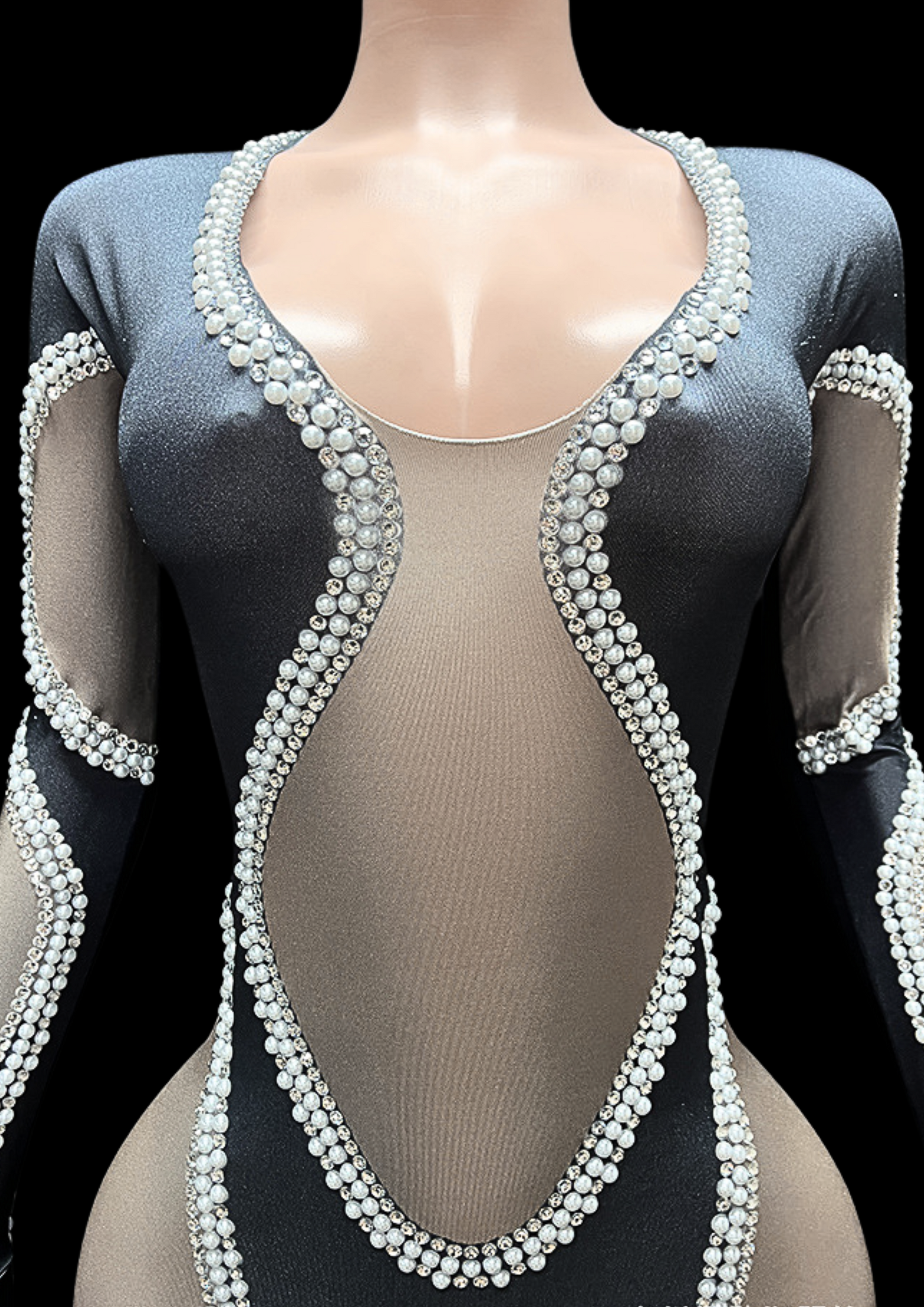 Glamstone | Party Jumpsuit: Midnight Pearl