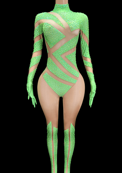 Glamstone | Party Jumpsuit: Neon Pop - Inspired by Jennifer Lopez