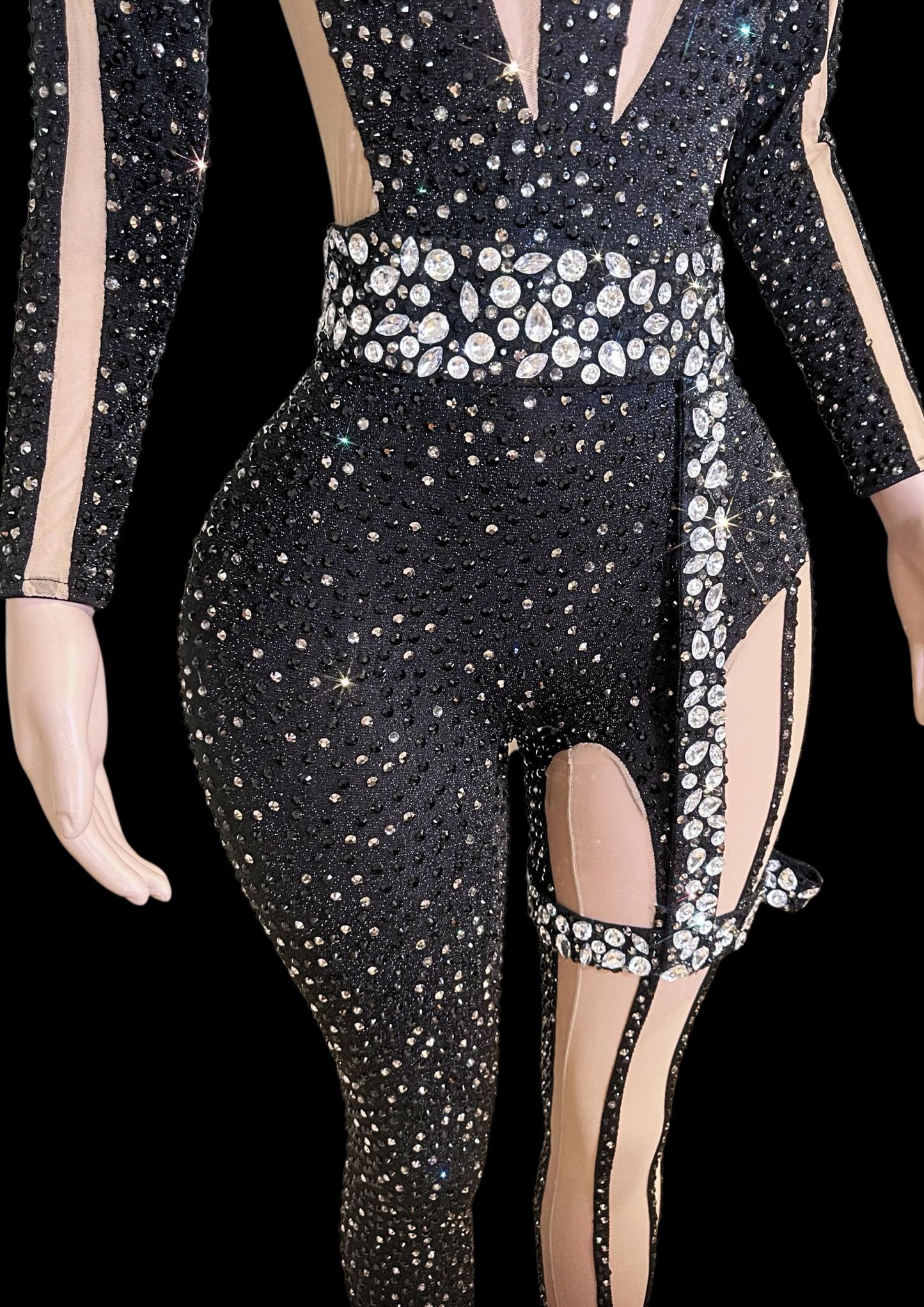 Glamstone | Party Jumpsuit: Dark Seduction