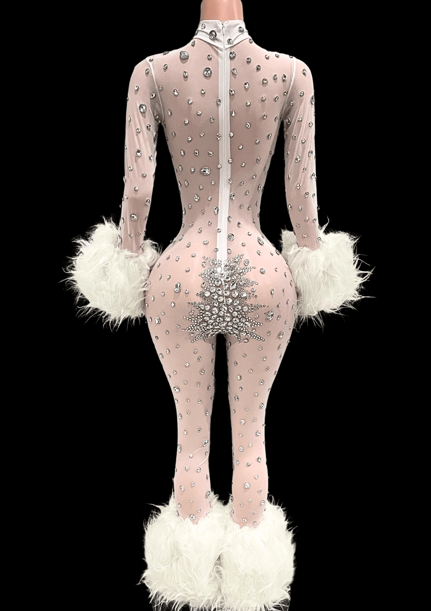 Glamstone | Party Jumpsuit: Frost & Fluff