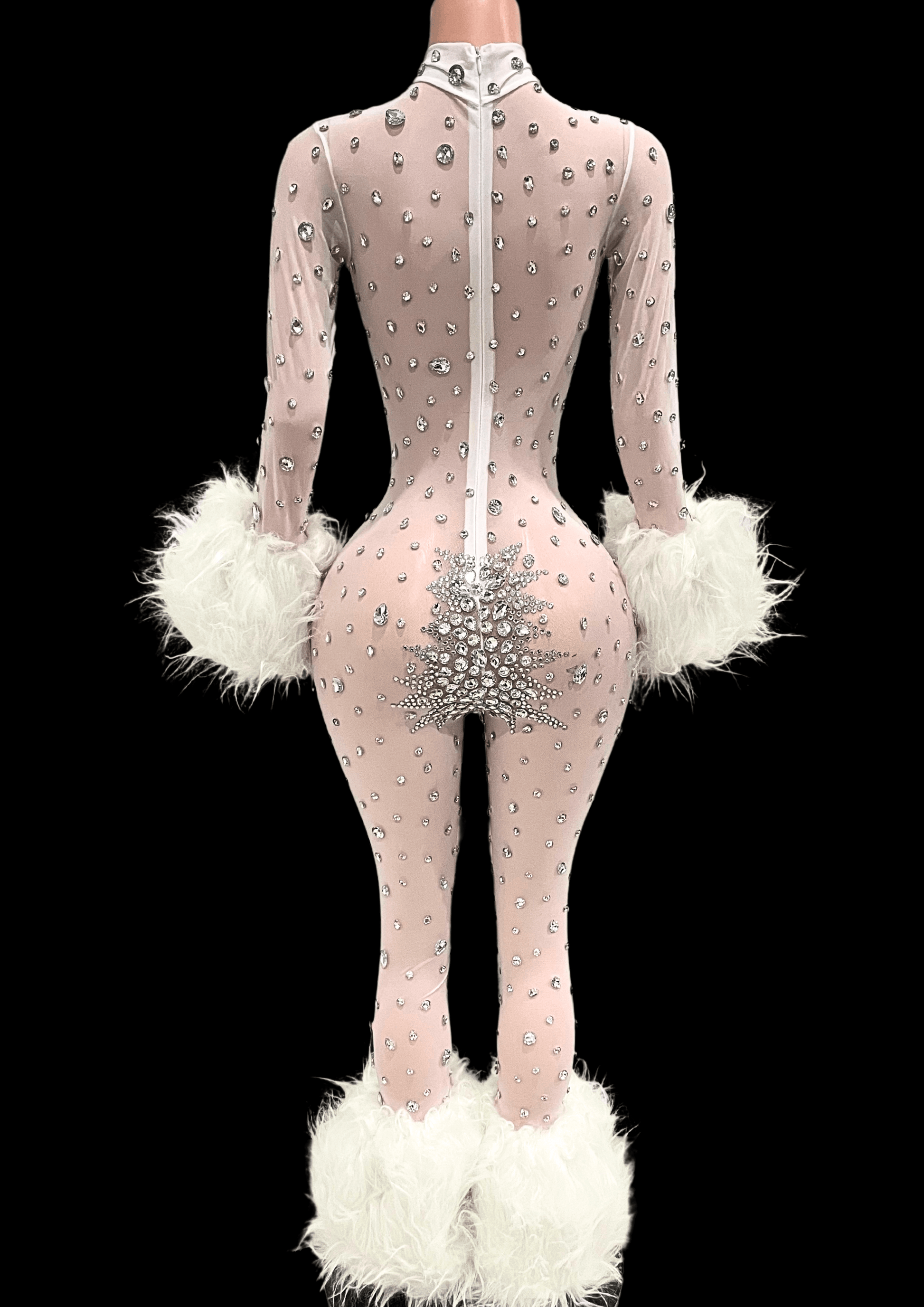 Glamstone | Party Jumpsuit: Frost & Fluff