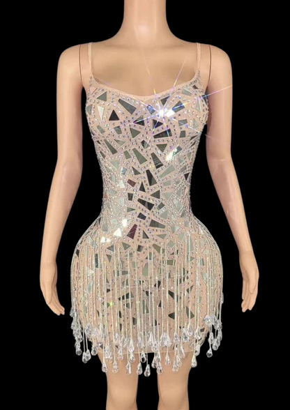 Mini Dress: Diamond Mosaic