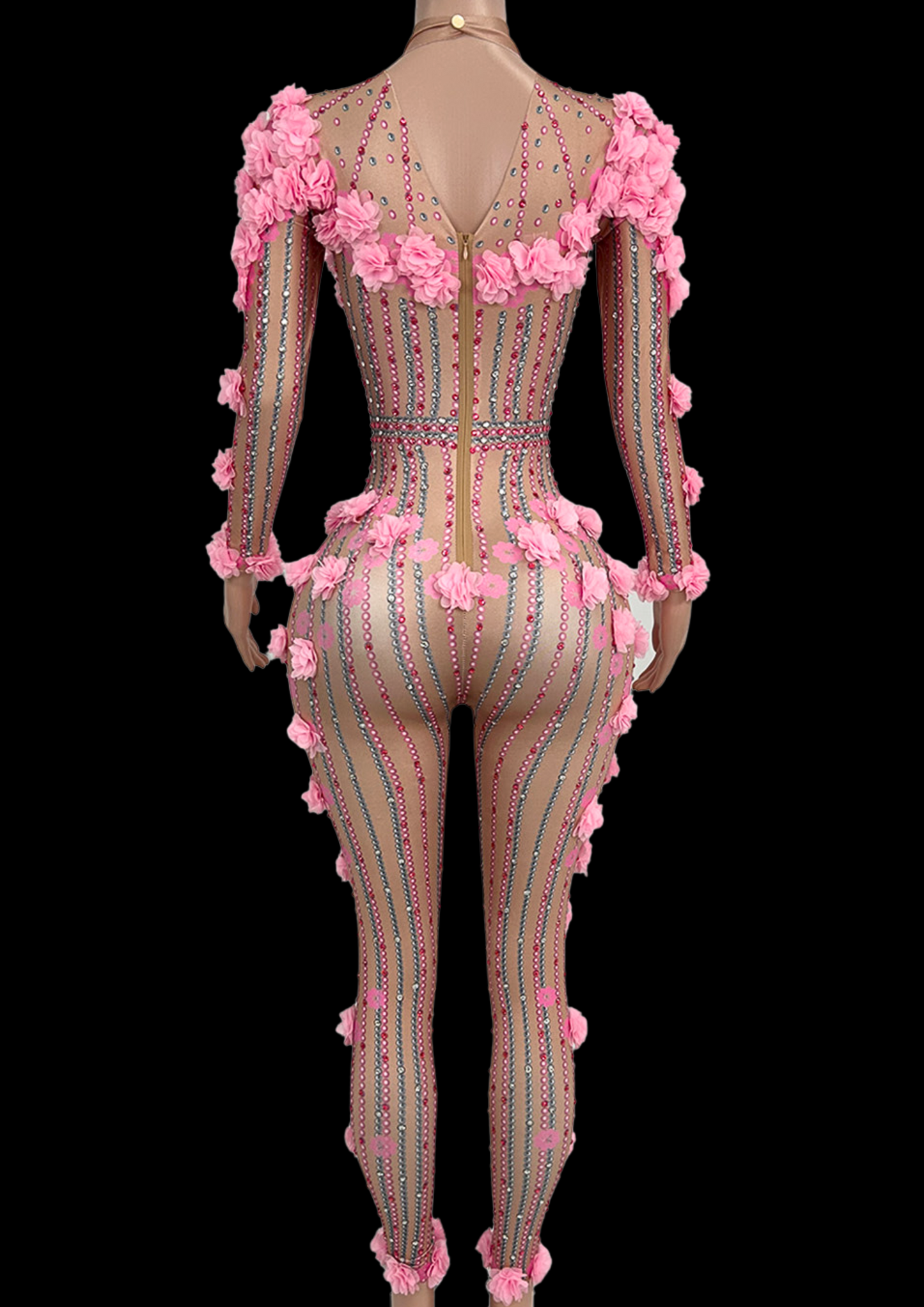 Party Jumpsuit: Petal Passion - Pink