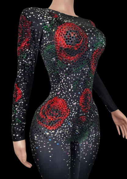 Party Jumpsuit: Midnight Rose