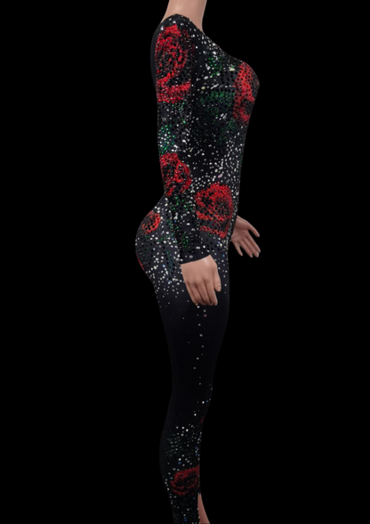 Party Jumpsuit: Midnight Rose