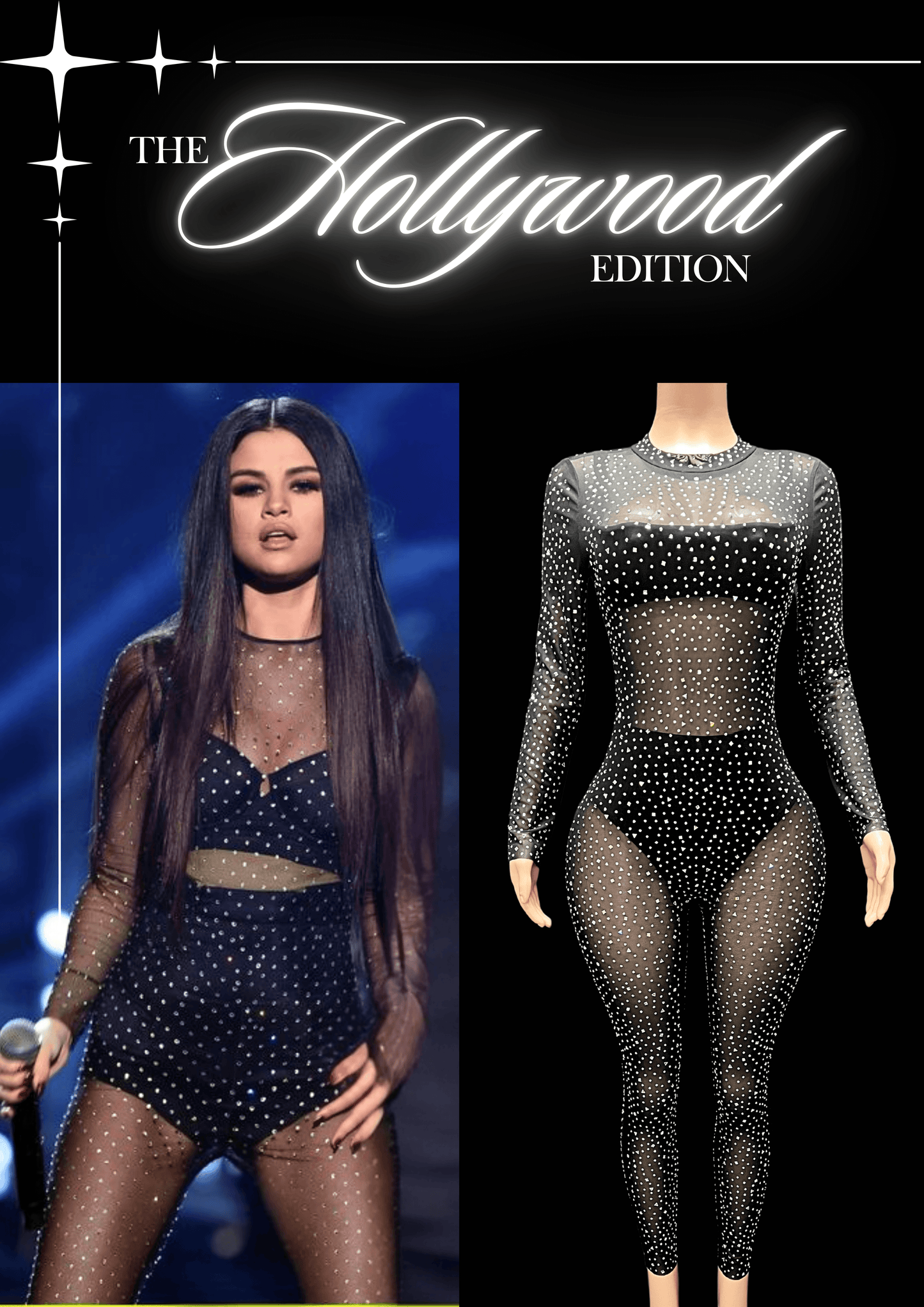 Glamstone | Party Jumpsuit: Stardust Dream - Inspired by Selena Gomez