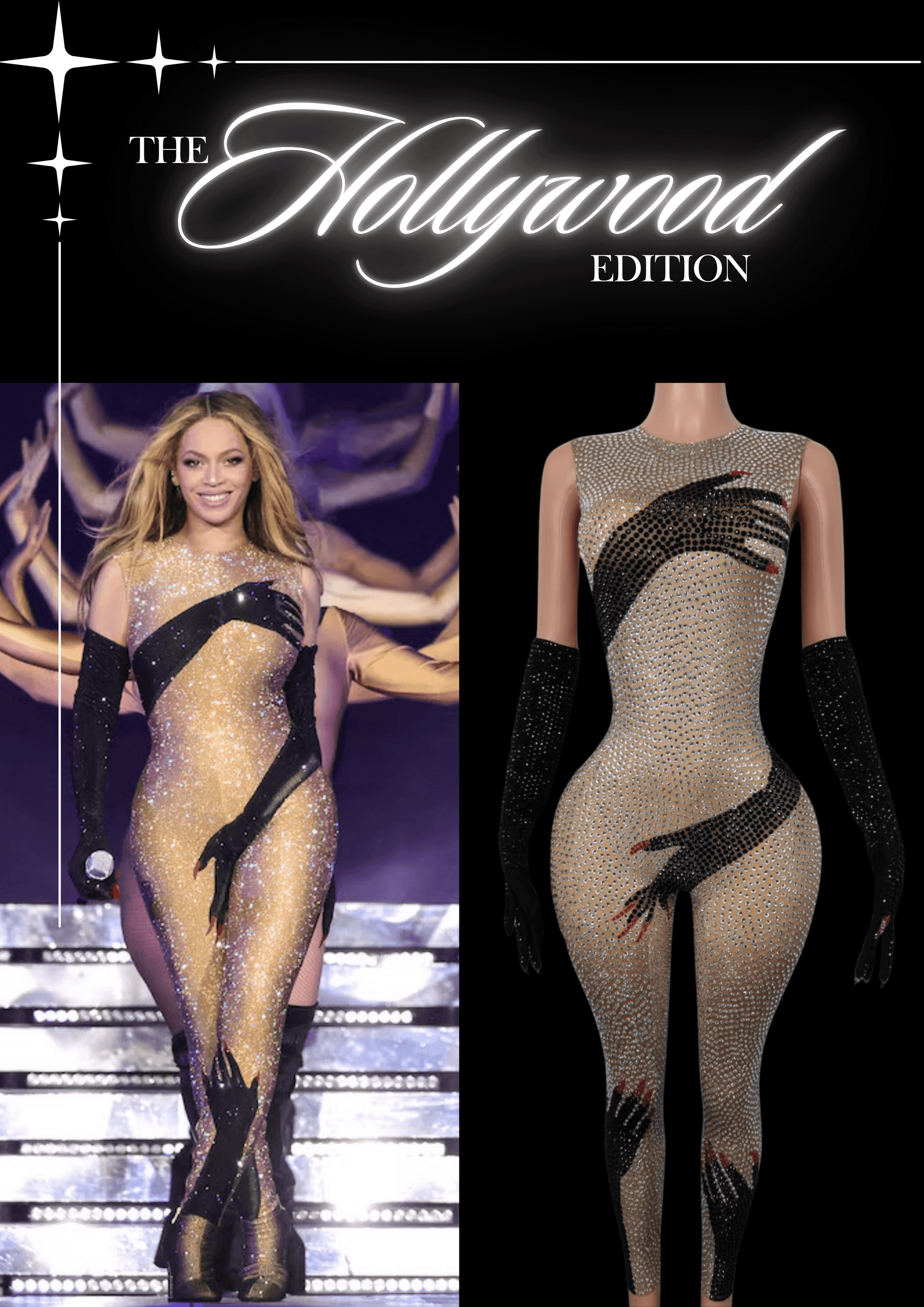 Glamstone | Party Jumpsuit: Polaris - Inspired by Beyoncé