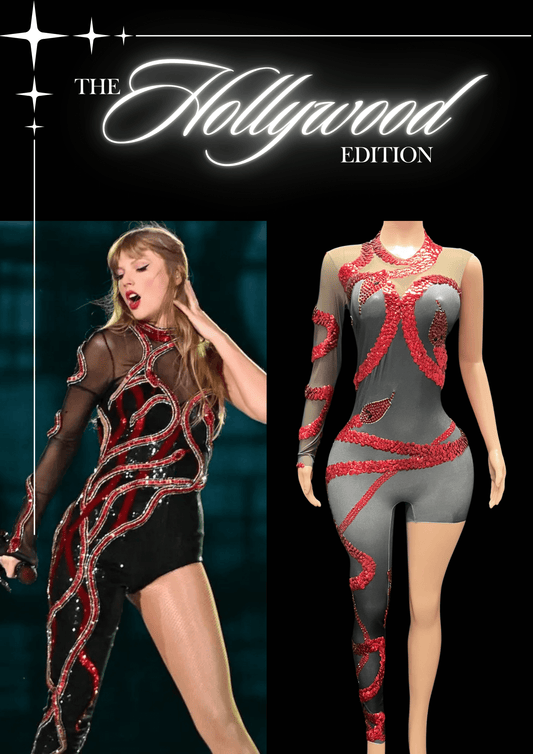 Glamstone | Party Jumpsuit: Dark Enigma - Inspired by Taylor Swift