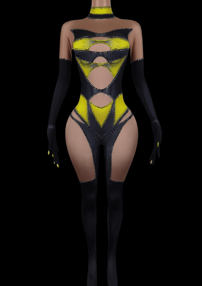 Glamstone | Party Jumpsuit: Queen Bee - Inspired by Beyoncé