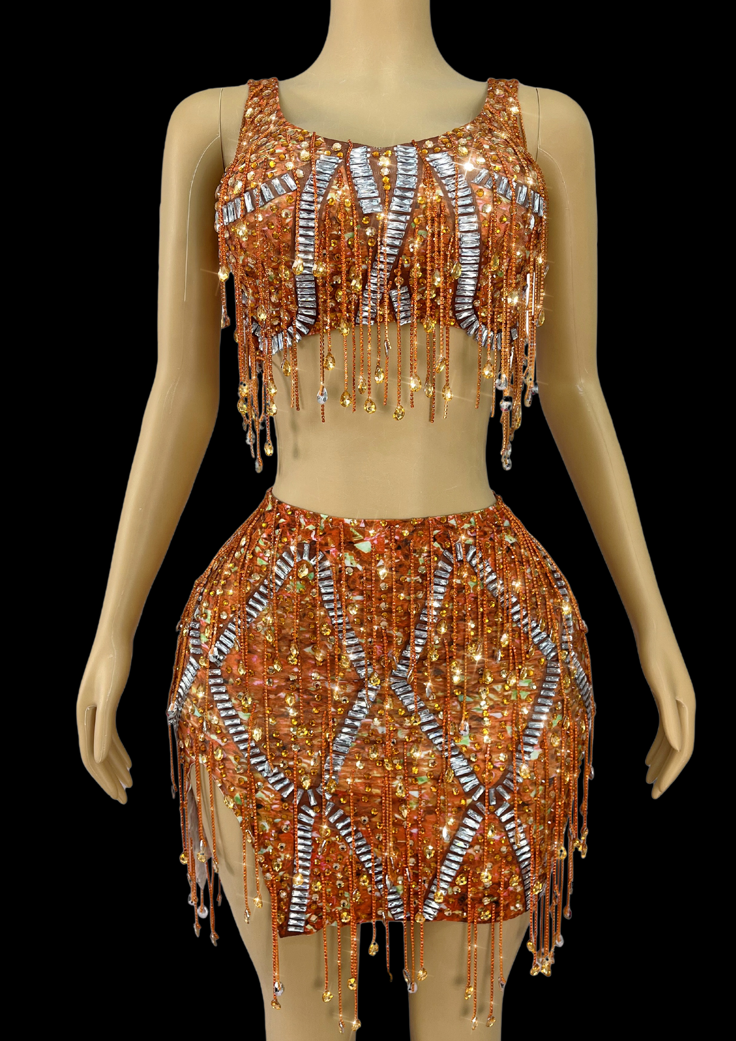 Glamstone | Co-Ord Set: Amber Allure - Inspired by Taylor Swift