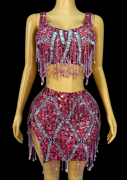 Glamstone | Co-Ord Set: Ruby Radiance - Inspired by Taylor Swift