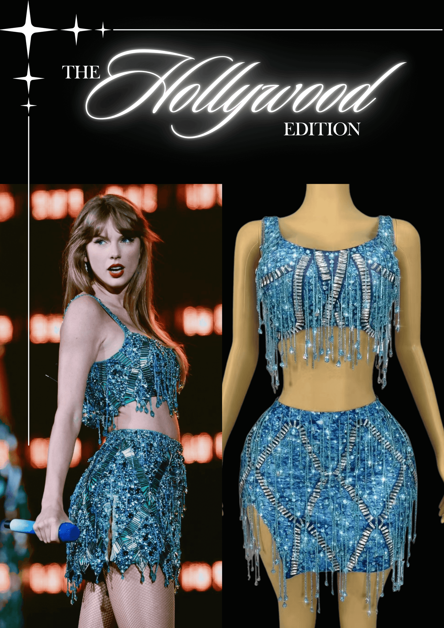 Glamstone | Co-Ord Set: Sapphire Spark - Inspired by Taylor Swift