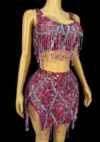 Glamstone | Co-Ord Set: Ruby Radiance - Inspired by Taylor Swift