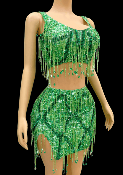 Glamstone | Co-Ord Set: Emerald Envy - Inspired by Taylor Swift