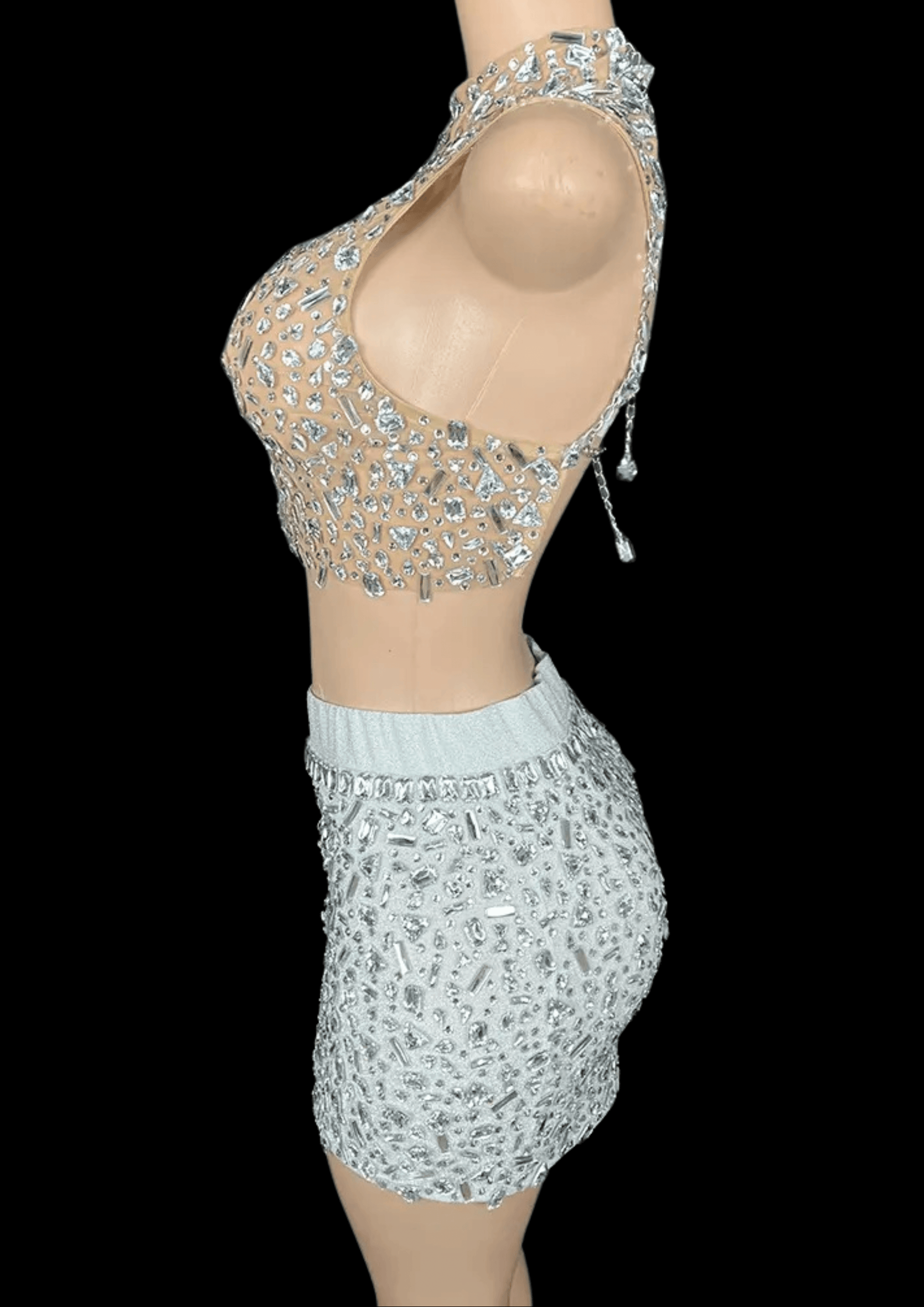 Glamstone | Co-Ord Set: Crystal Cascade - Inspired by Kim Kardashian