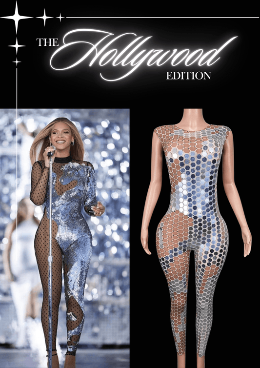 Glamstone | Party Jumpsuit: Metallic Glam - Inspired by Beyoncé