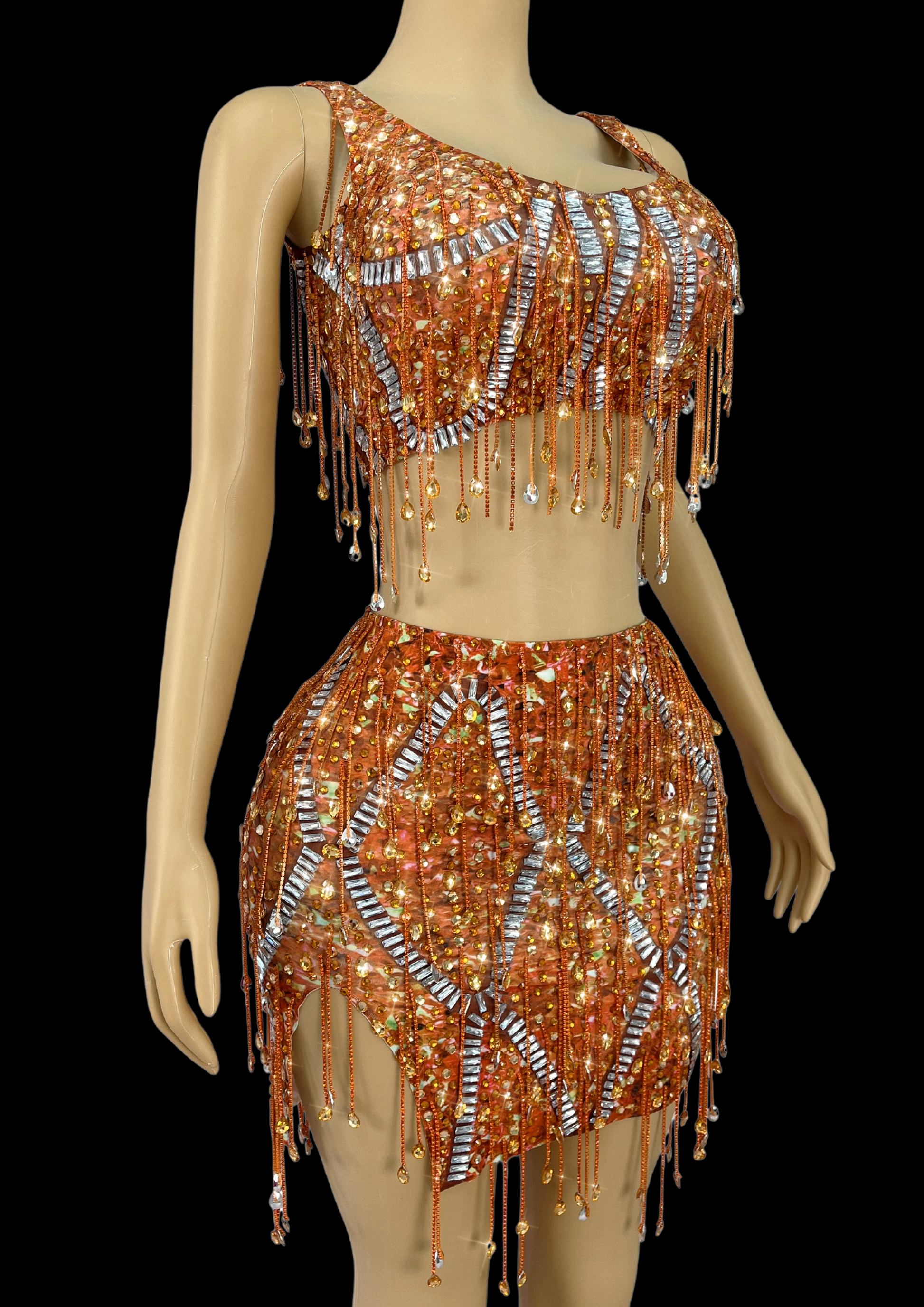 Glamstone | Co-Ord Set: Amber Allure - Inspired by Taylor Swift