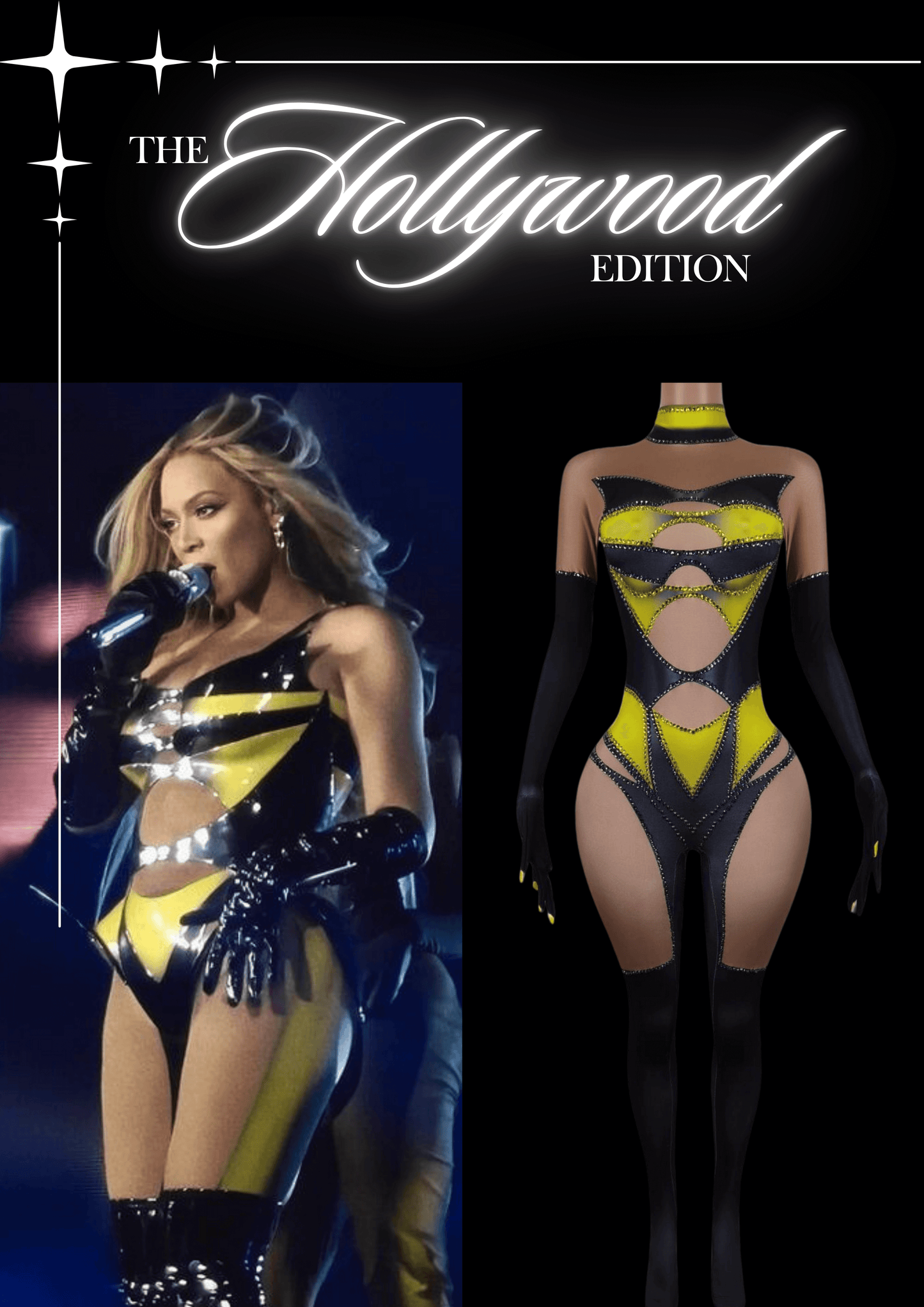 Glamstone | Party Jumpsuit: Queen Bee - Inspired by Beyoncé