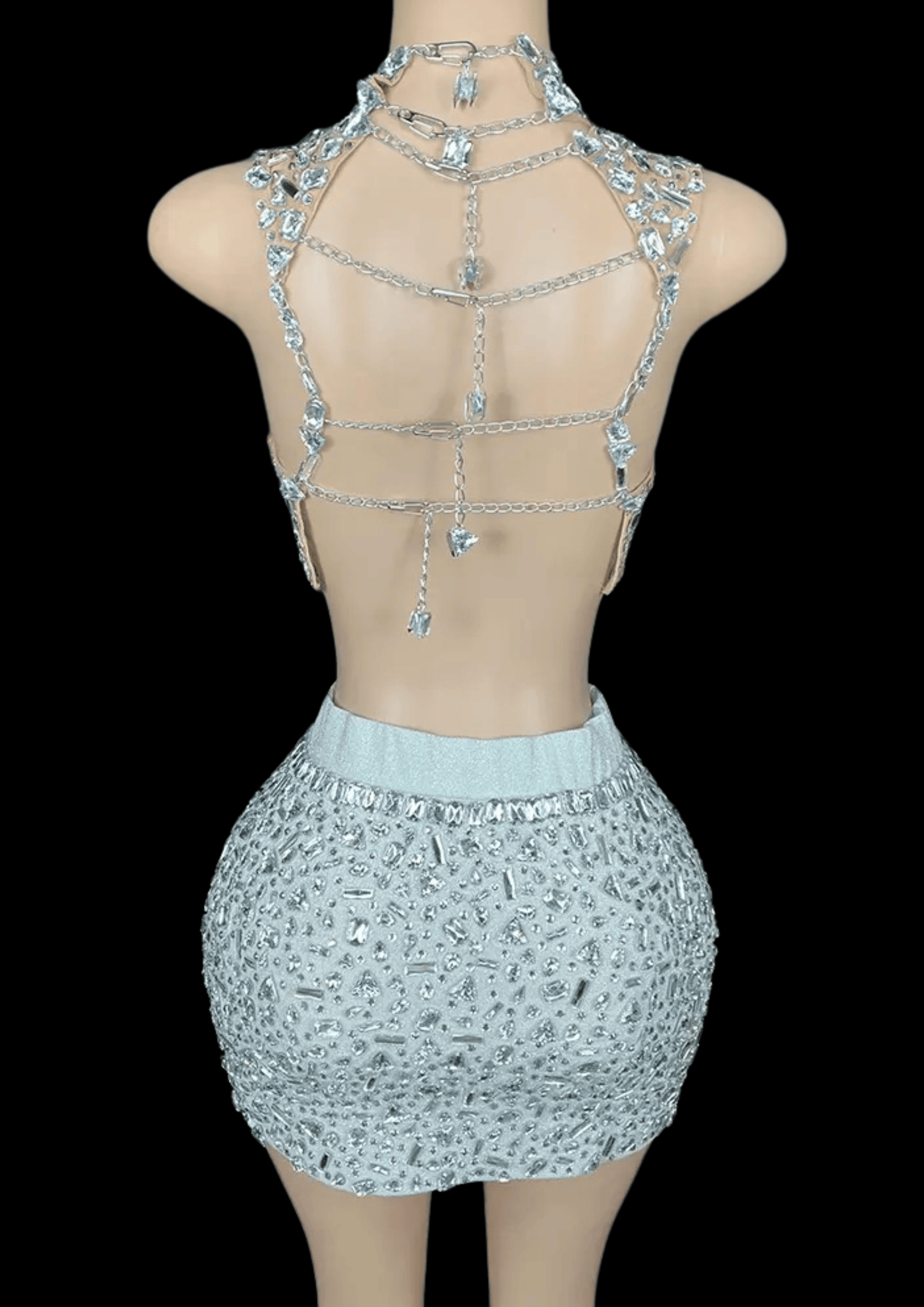 Glamstone | Co-Ord Set: Crystal Cascade - Inspired by Kim Kardashian