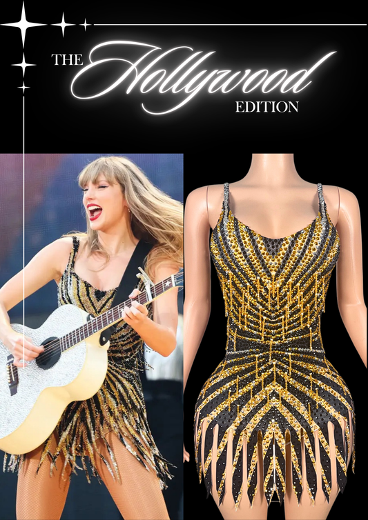 Glamstone | Party Romper: Golden Melody - Inspired by Taylor Swift