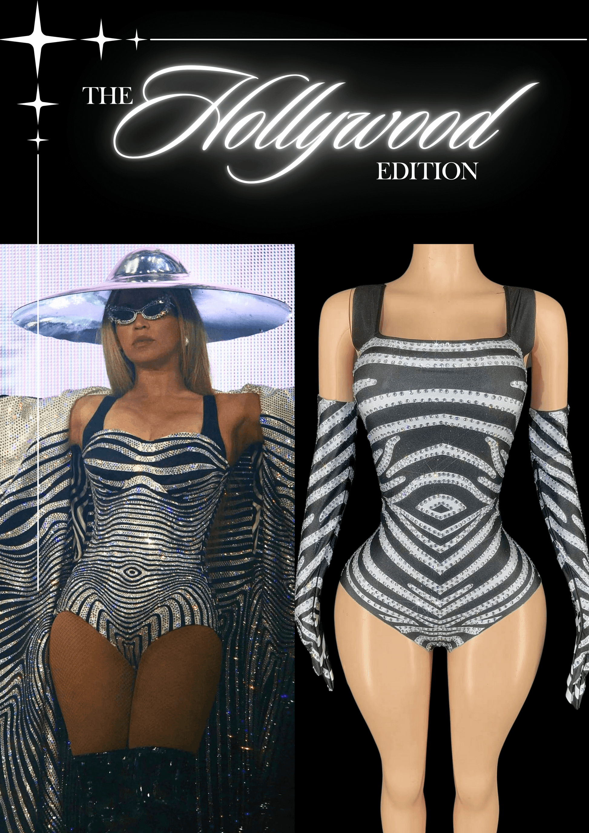 Glamstone | Party Romper: Zebra Chic - Inspired by Beyoncé