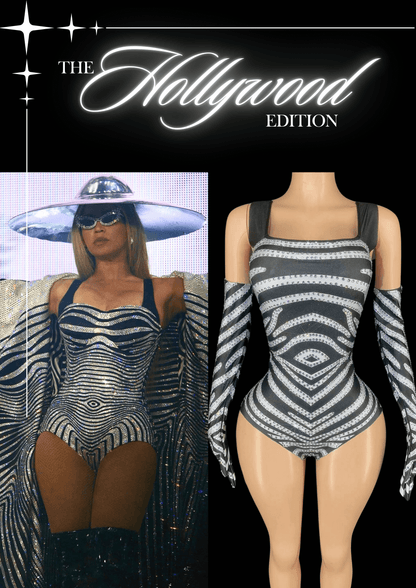 Glamstone | Party Romper: Zebra Chic - Inspired by Beyoncé