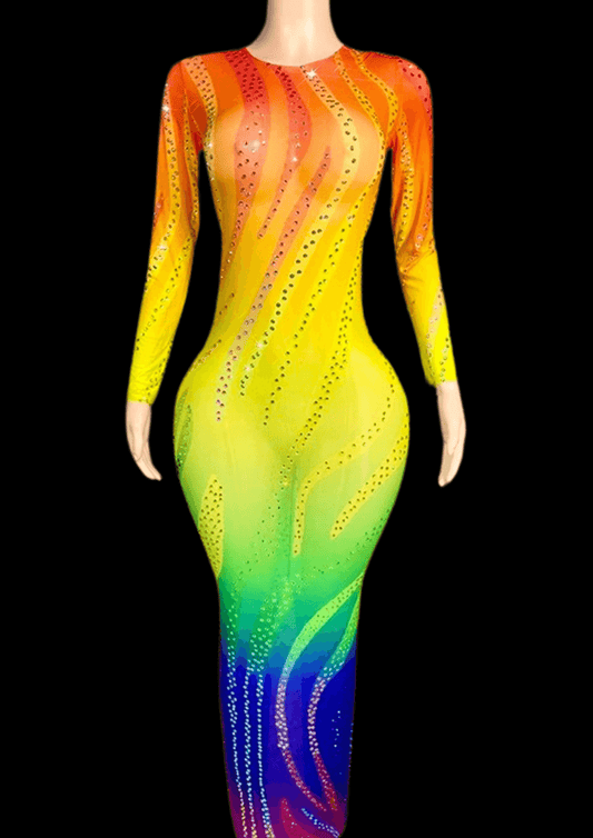 Glamstone | Maxi Dress: Chroma