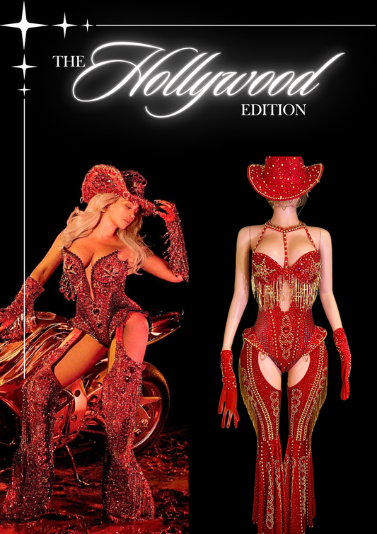 Party Costume Set: Crimson Rodeo - Inspired by Beyoncé