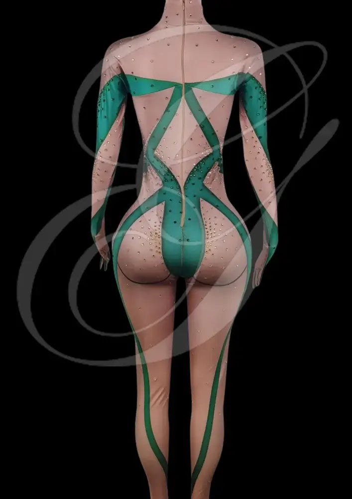 Glamstone | Party Jumpsuit: Emerald