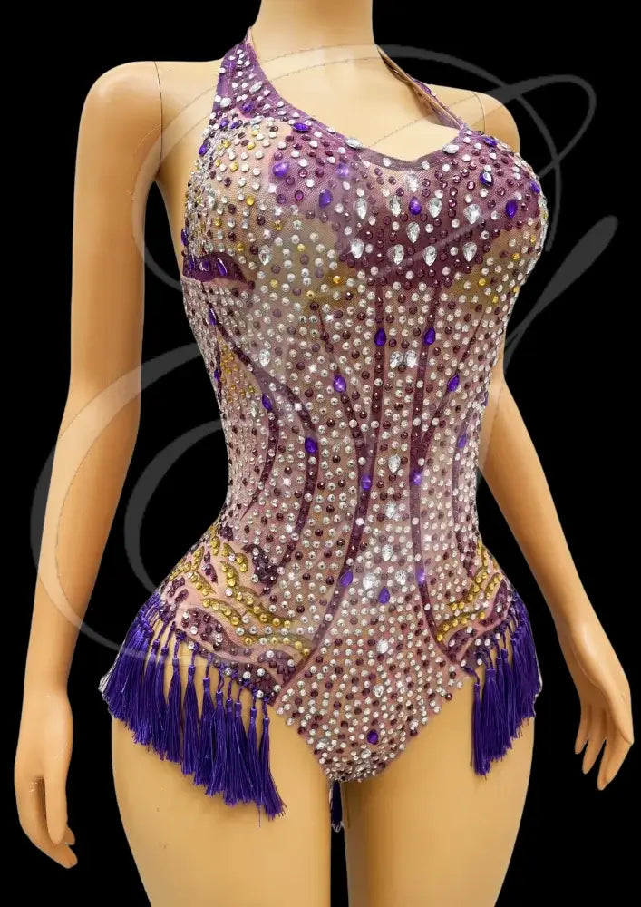 Glamstone | Party Romper: Lilac