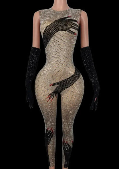 Glamstone | Party Jumpsuit: Polaris - Inspired by Beyoncé