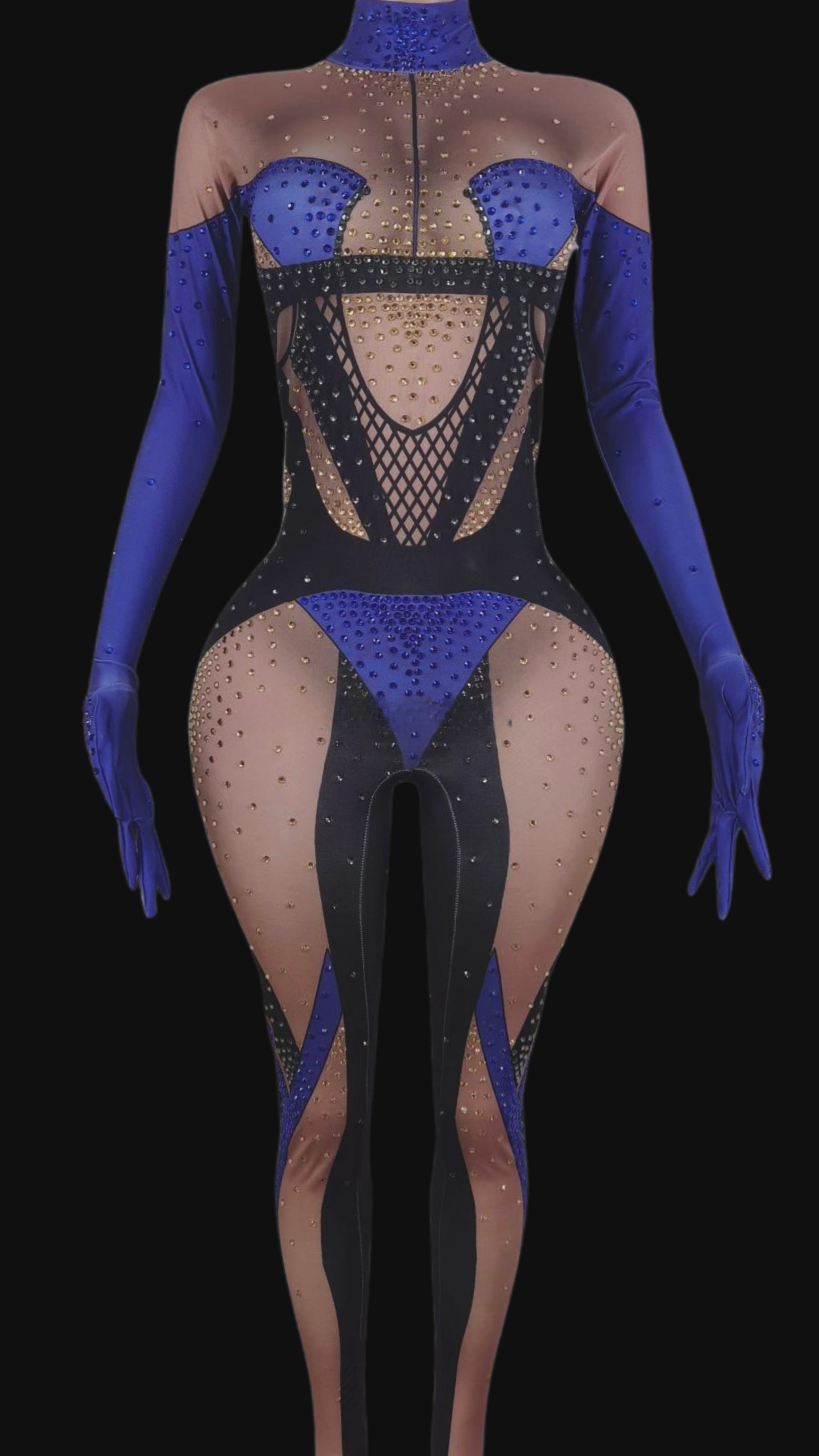 Glamstone: Party Jumpsuit: Sapphire