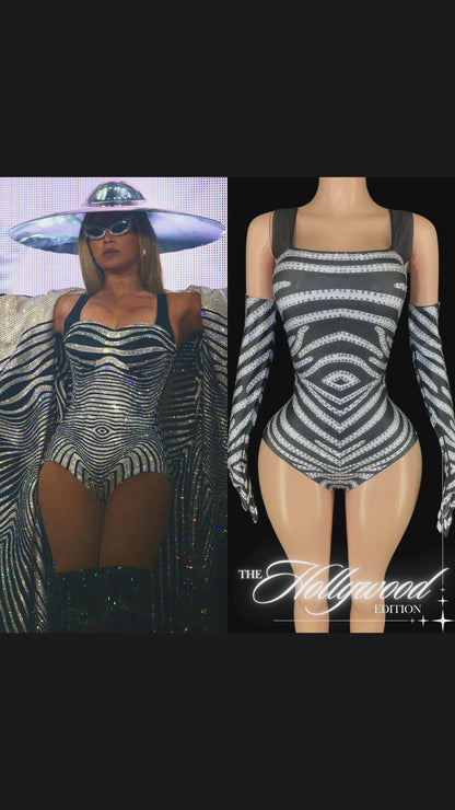 Party Romper: Zebra Chic - Inspired by Beyoncé