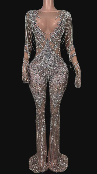 Party Jumpsuit: Diamond Glitz