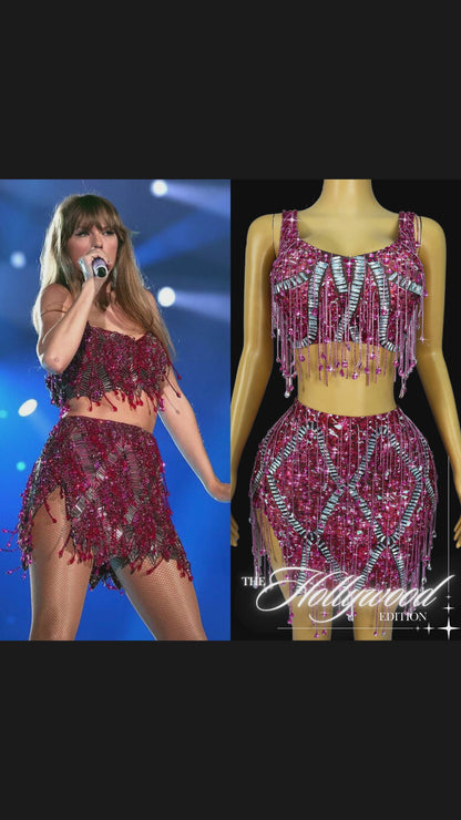 Co-Ord Set: Ruby Radiance - Inspired by Taylor Swift