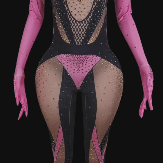 Glamstone: Party Jumpsuit: Amethyst