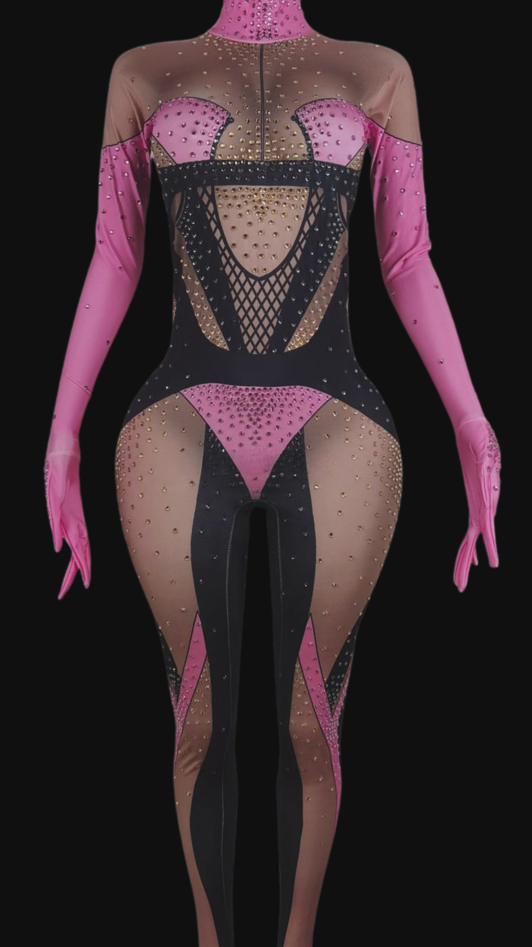 Glamstone: Party Jumpsuit: Amethyst