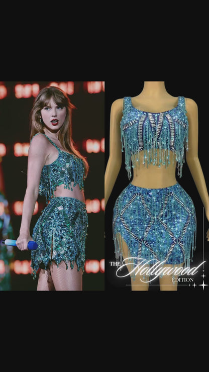 Co-Ord Set: Sapphire Spark - Inspired by Taylor Swift