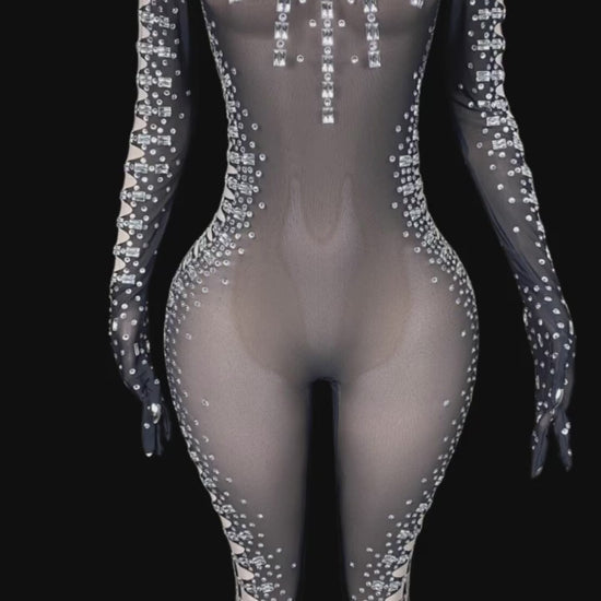 Glamstone: Party Jumpsuit: Umbra