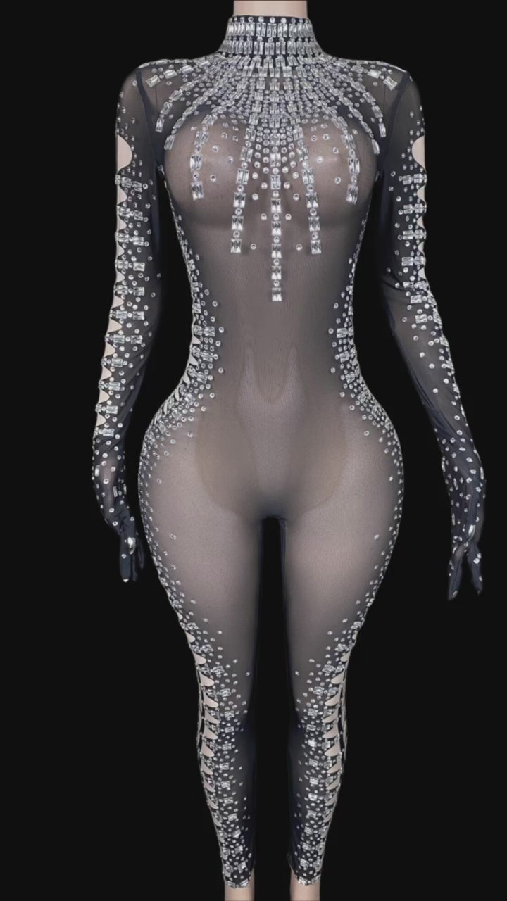 Glamstone: Party Jumpsuit: Umbra