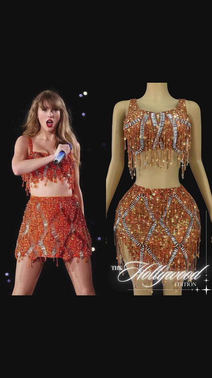 Co-Ord Set: Amber Allure - Inspired by Taylor Swift