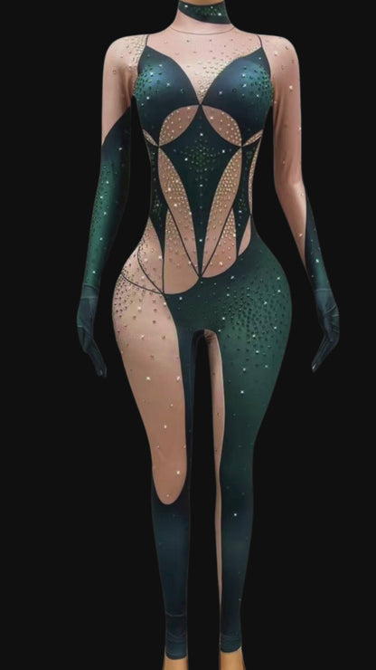 Glamstone: Party Jumpsuit: Meadow