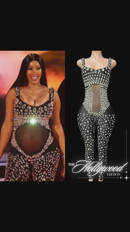 Party Jumpsuit: Gleam Goddess - Inspired by Cardi B